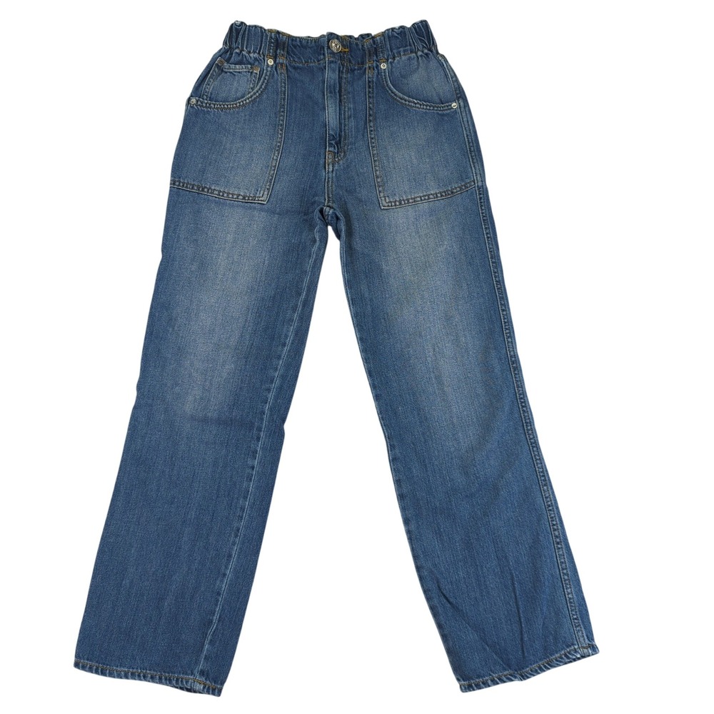 Hudson Jeans‎ Remi Straight Leg High Waisted Elastic Waist Denim Pants Size 26